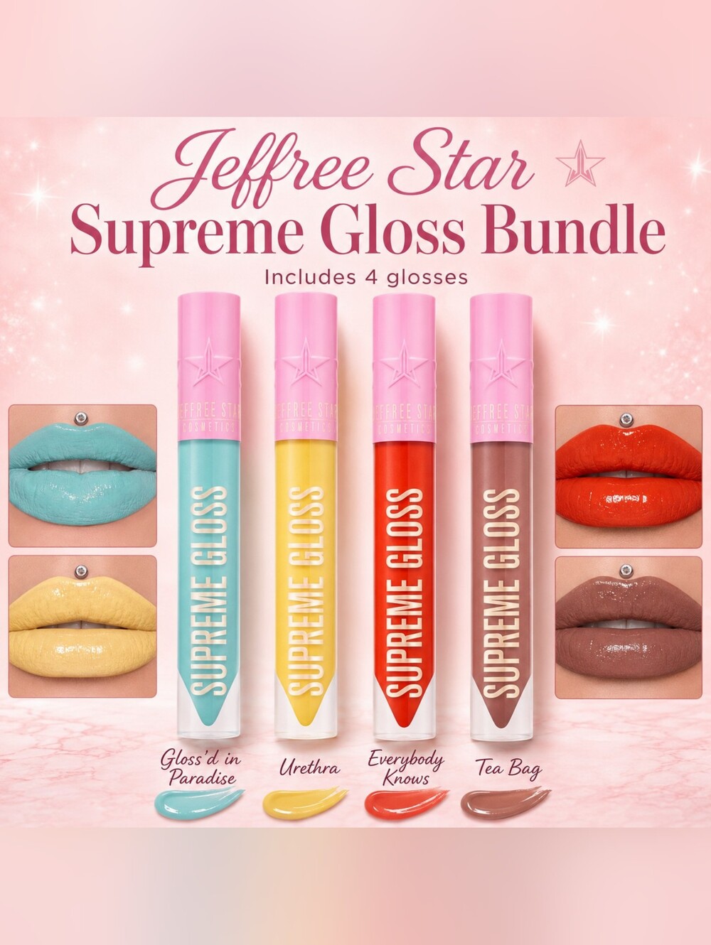 Jeffree Star Supreme Gloss Bundle -  All 4 NIB